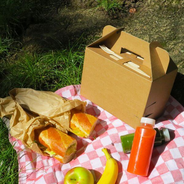 Picnicbox voor catering van golfkarton