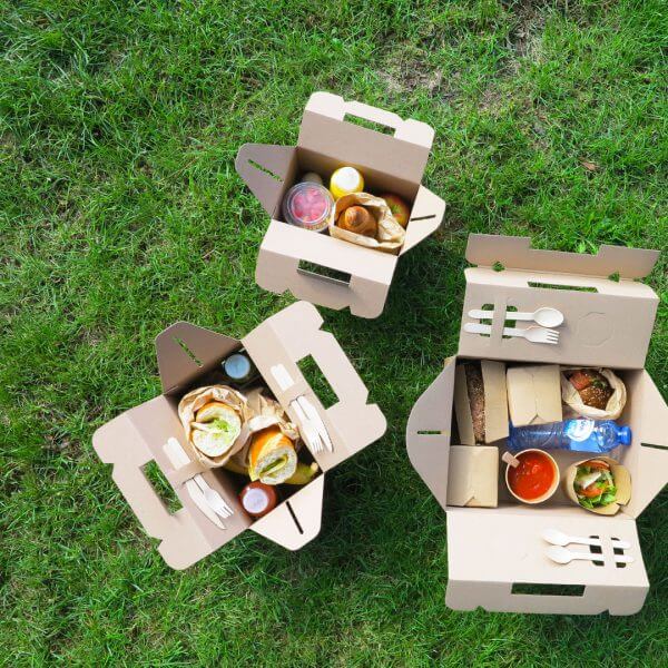 Catering picknick boxen van karton